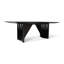 Modern Brazilian Laguna Glass Top Dining Table-1751456834