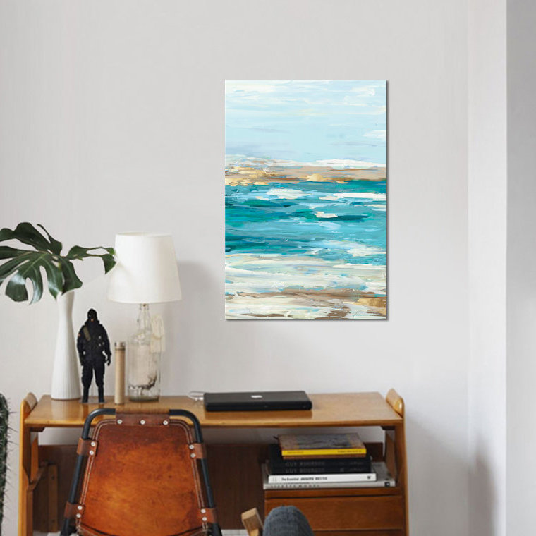 «Sea Side I» sur toile, H 12 po x l 8 po x P 0,75 po, Pas de tapis, Toile tendue