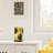 9.75"H Sunflower Rectangle Shade Hurricane Uplight Accent Lamp 