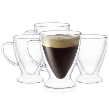 Delonghi Double Wall Espresso Coffee Cups - Araku Coffee