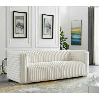 Fareid 88'' Velvet Sofa