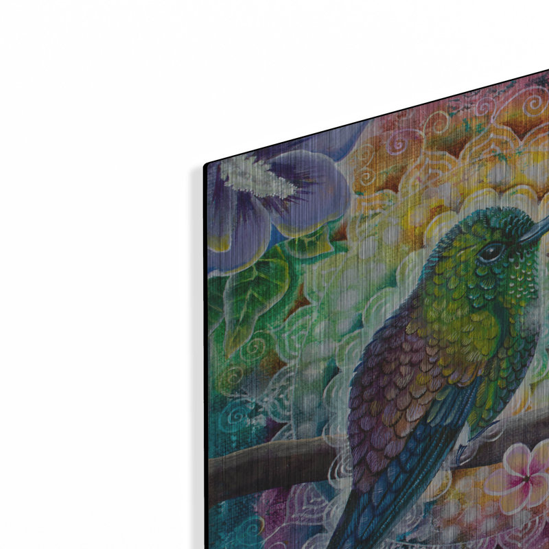  «Colours of Joy» par Verena Wild, art mural en métal, 12 po x 12 po, H 12 po x l 12 po