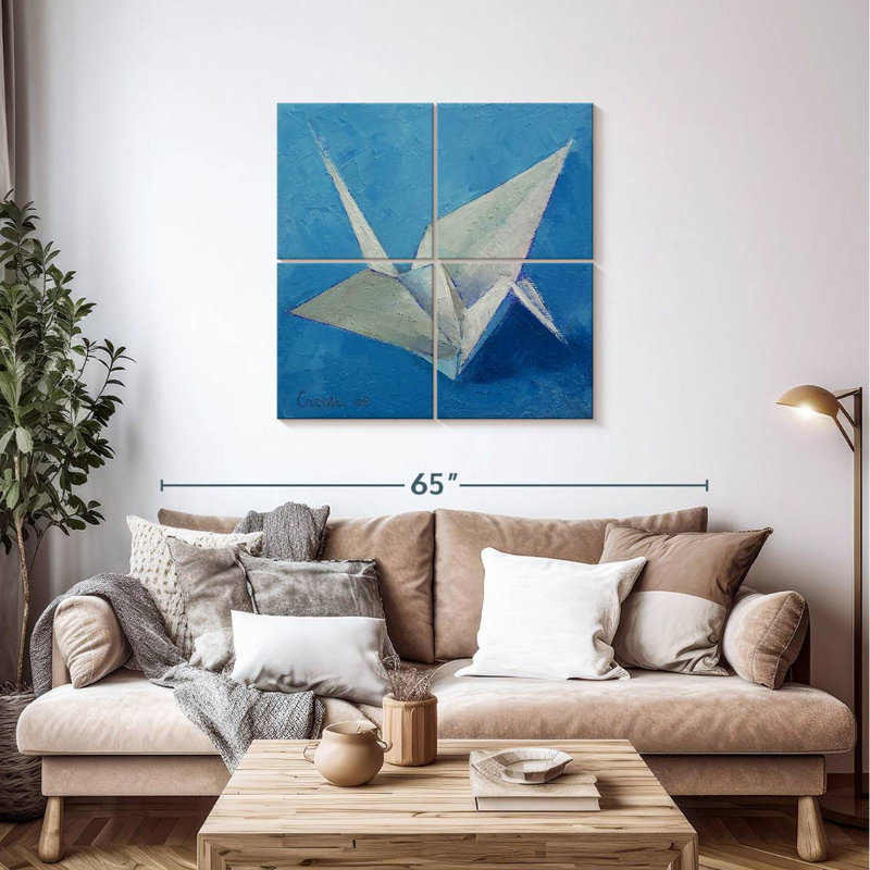 Ashelle Origami Crane, 38" H x 38" W