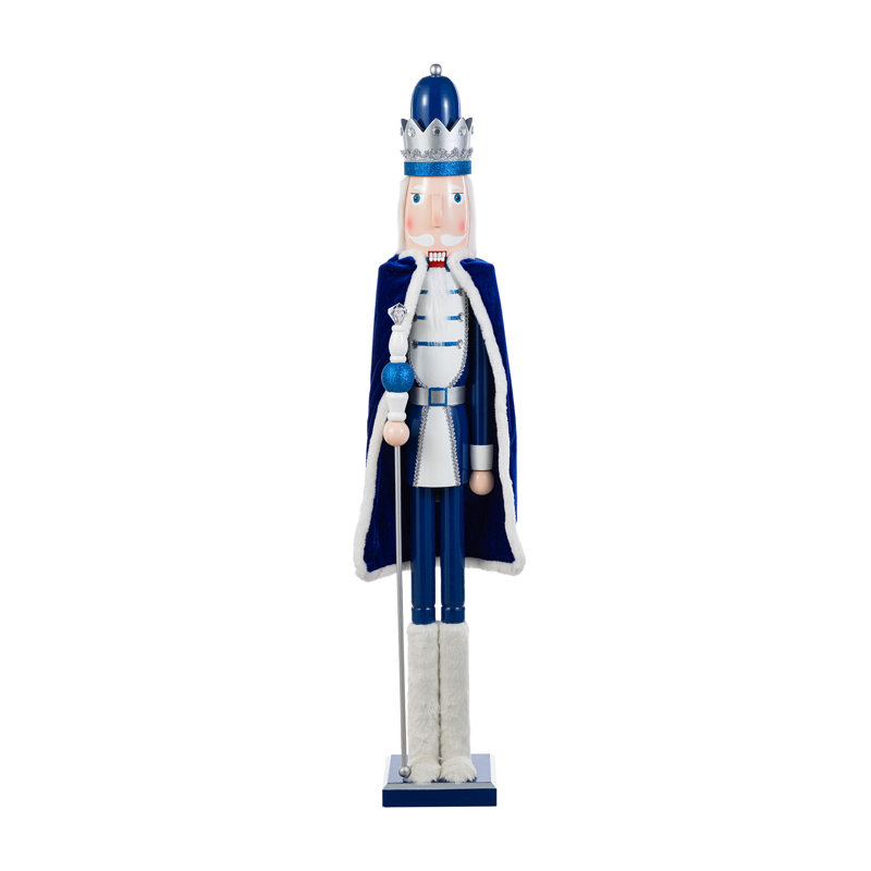 Casse-noisette en bois bleu 42 po H