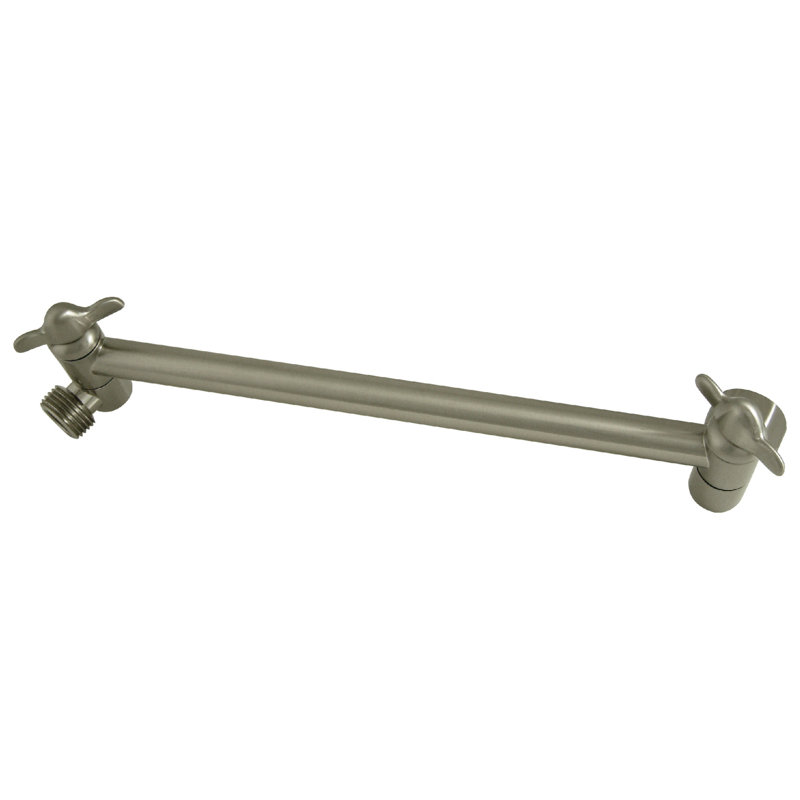 Kingston Brass Plumbing Parts 10-Inch Adjustable High-Low Shower Arm, Brushed Nickel