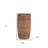 9" Brown Solid Wood Cylinder Table Vase