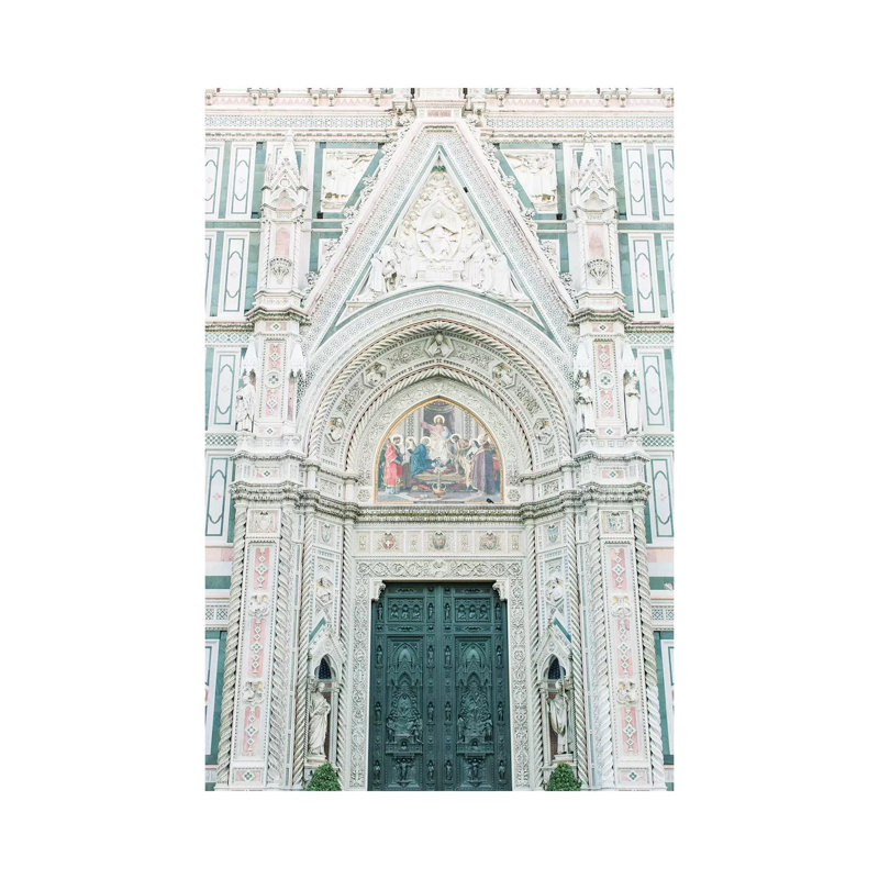 Duomo Cathedral Details, Florence, Italy - Print on Canvas, Wrapped Canvas, 101.6 cm H x 66.04 cm W x 3.175 cm D