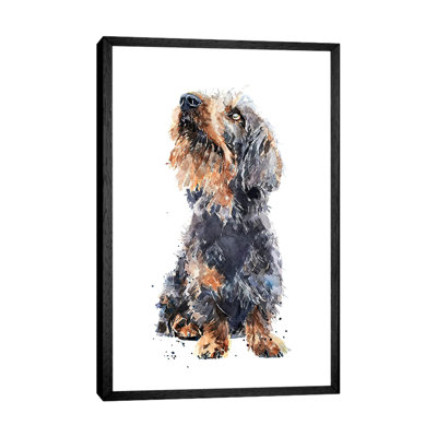 Wirehaired Dachshund II - Painting on Canvas