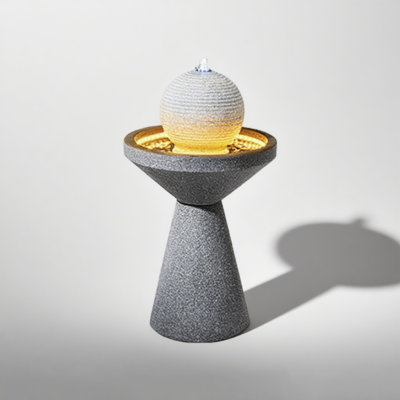 Minimalist Resin Abstract Art Water Fountain Ornament