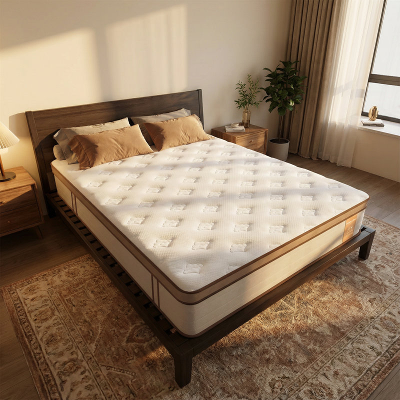 12'' Medium Luxury Hybrid Queen Mattress, Queen, White