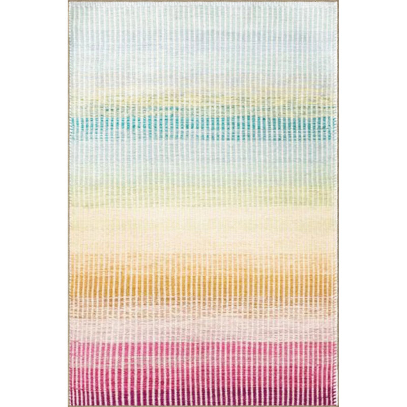 Creative Modern Decorative Carpet With Multicolored Abstract Pattern, Rectangle 3'4" x 6'7"