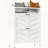 White Metal Shoe Cabinet with Flip Drawers