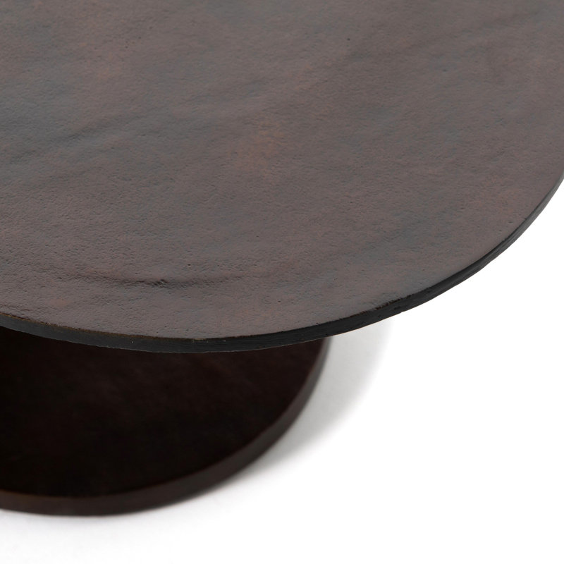 Simone Coffee Table, 16.5" H x 29.5" L x 54.75" W, Antique Rust