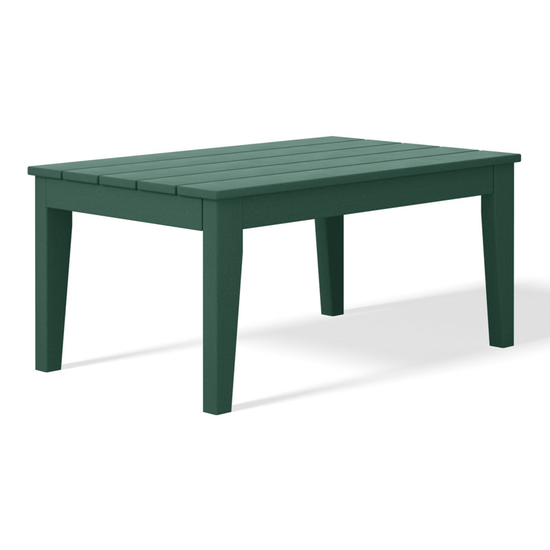 Laguna HDPE Patio Coffee Table, Dark Green
