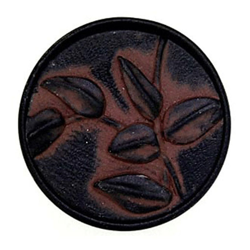Poignée de vigne de 1 1/4 po de diamètre Modern, Noir / terre cuite délavée