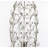 Crystal Buds 18" Contemporary Metal Uplight Lamp in Polished Nickel with Clear K9 Crystal Accents from Grandview Gallery by LumiSource