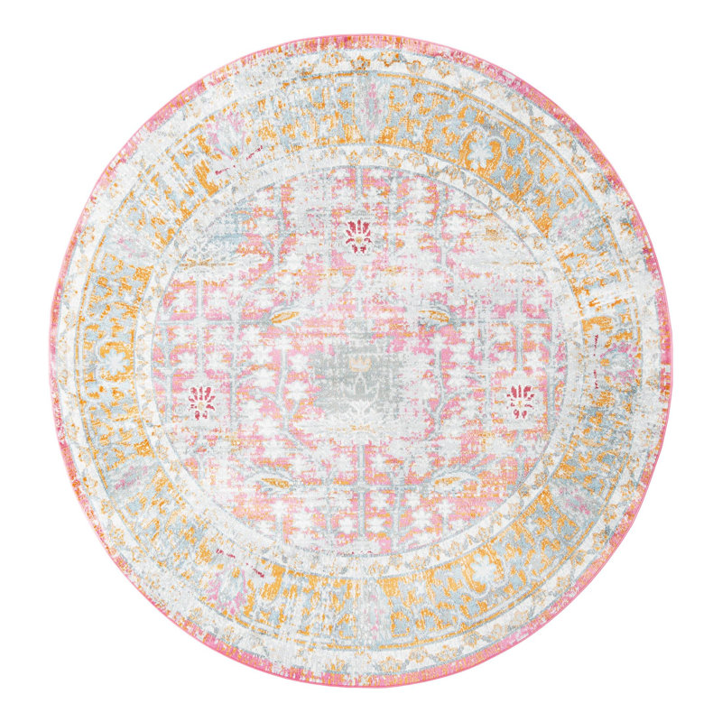 Haefner Oriental Indoor Rug, Round 8'2"