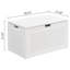 Elphaba 29.13" W Heavy-Duty Metal Sheet Accent Storage Trunk, Blanket Chest with Metal Frame
