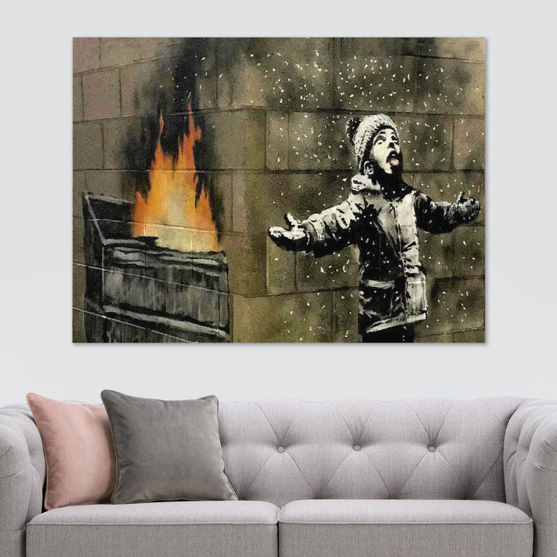 Snow - Wrapped Canvas Print, 20.5cm H x 31cm W x 4cm D