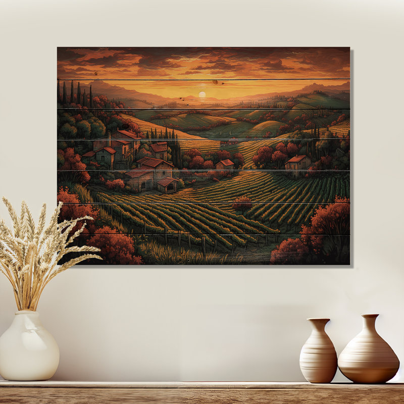 Brossard Cottage In The Valley II sur impression sur bois, H 30 po x l 40 po x P 0,78 po