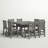 Traditional Garden 9-Piece Farmhouse Trestle Dining Set-50288561