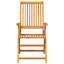 Garden Dining Set Folding 7 pcs Brown Solid Acacia Wood