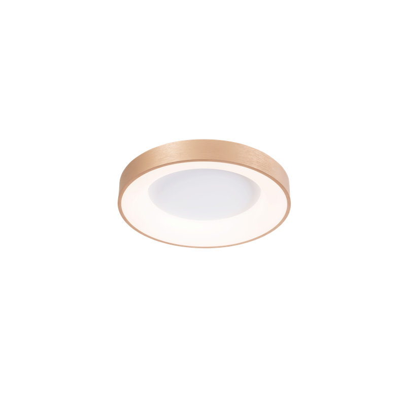 LED Flush Mount, Gold, 9cm H x 80cm W x 80cm D