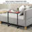 Avinoam Rectangular Ceramic Outdoor Side Table