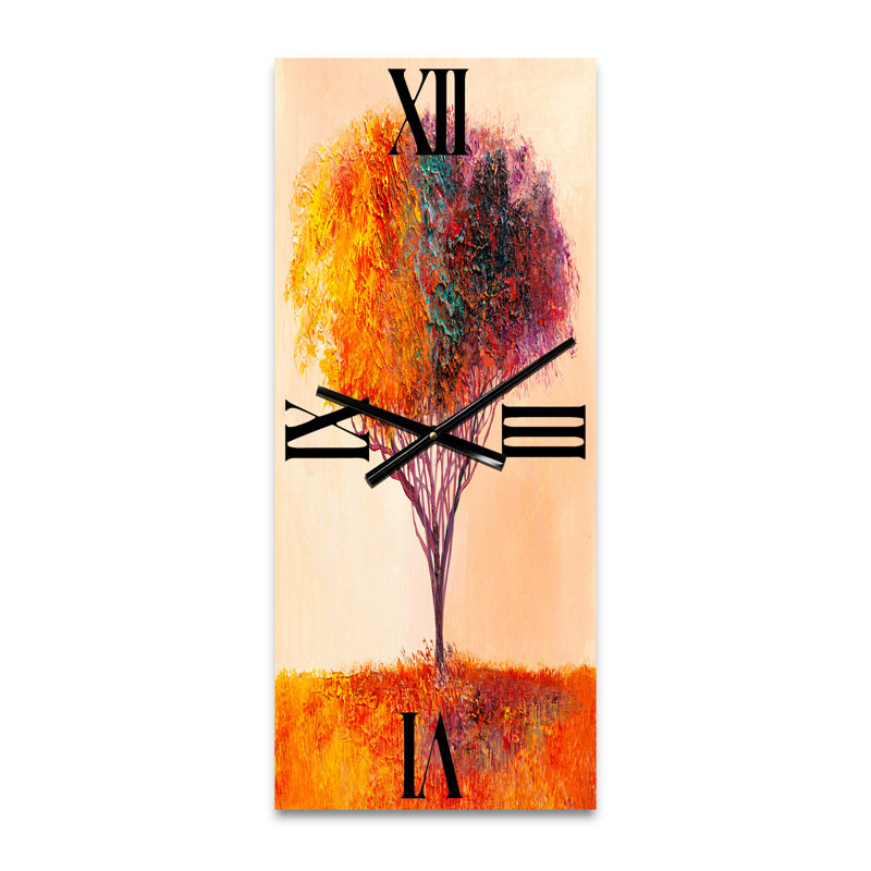 Horloge murale paysage paysage abstrait, Grand