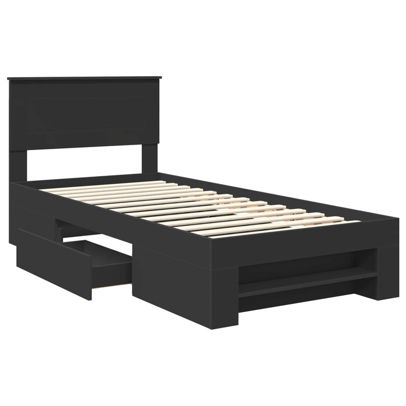 Bed, Black, Small Single (2'6)