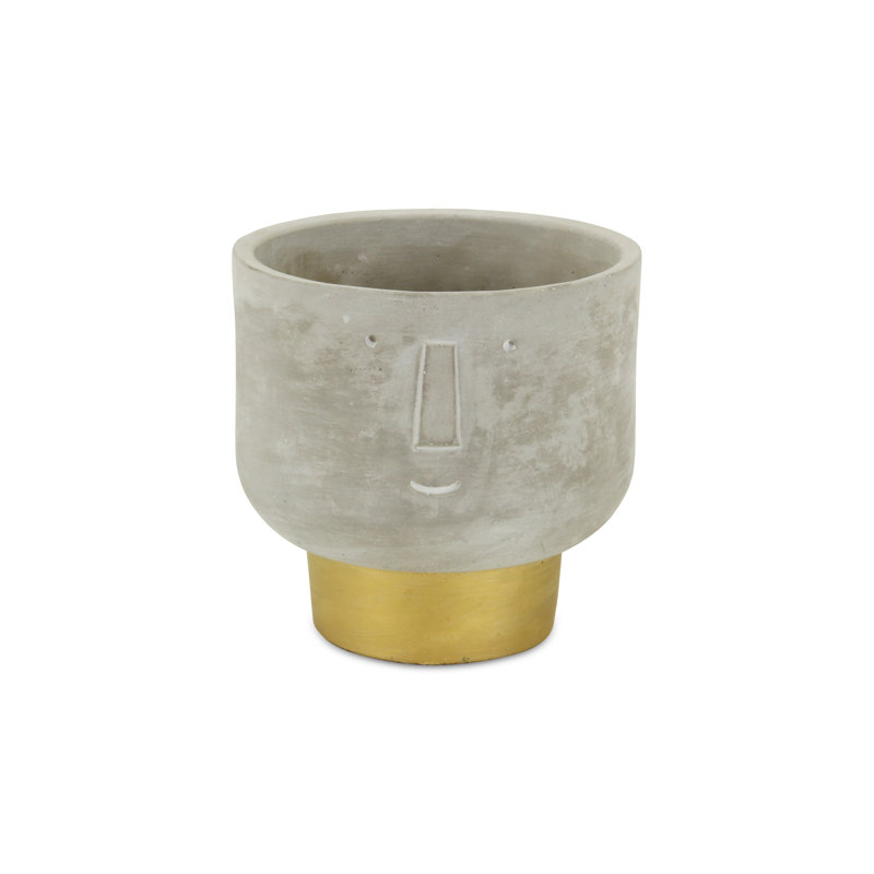 Handmade Pot Planter, 6.5" H x 7" W x 7" D
