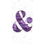Ampersand Purple Print On Canvas-98694296
