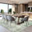 Modern Abstract Non Slip Washable Area Rug(Green)-221507574