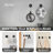 9 Pieces Bathroom Hardware Accessories Set Towel Bar Set Wall Mounted