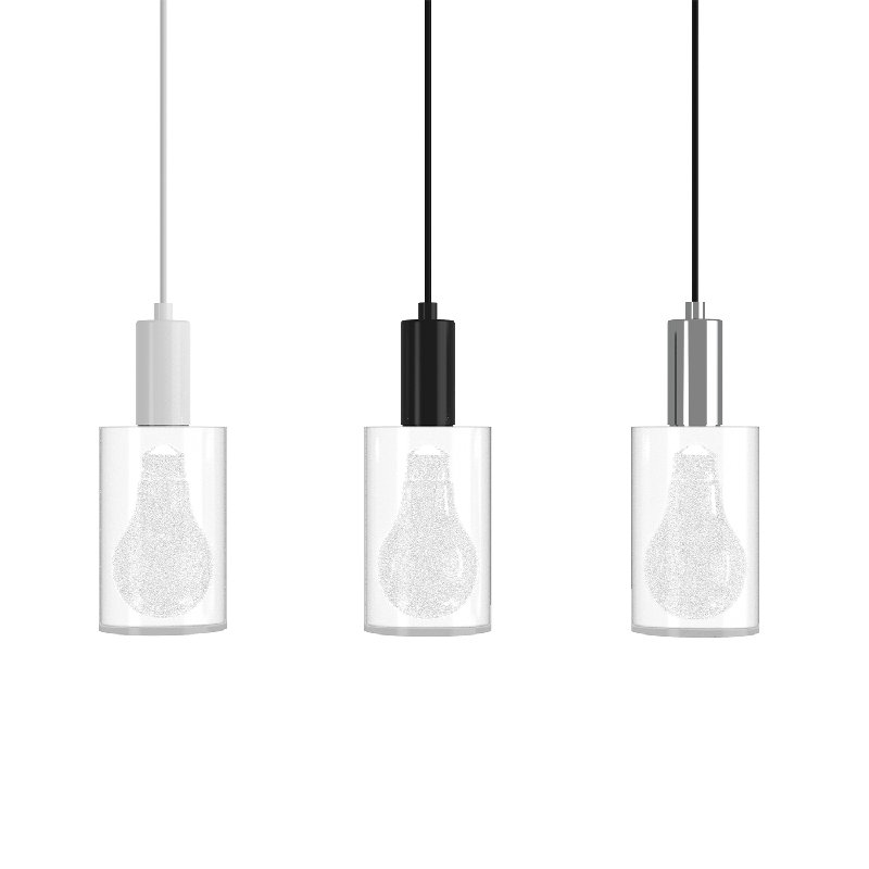 A-Lamp 4" Light Guide Small Pendant, Matte Black