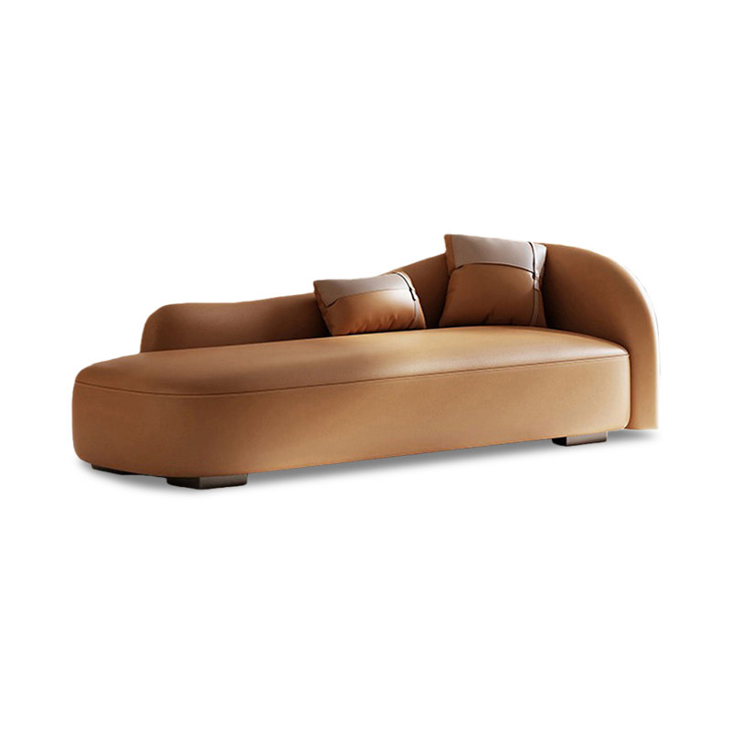 Banc rembourré orange, Orange / noir, 30.71" H x 59.06" W x 30.71" D