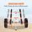 Aluminum Mounted Adjustable Multi-Use Sports Rack