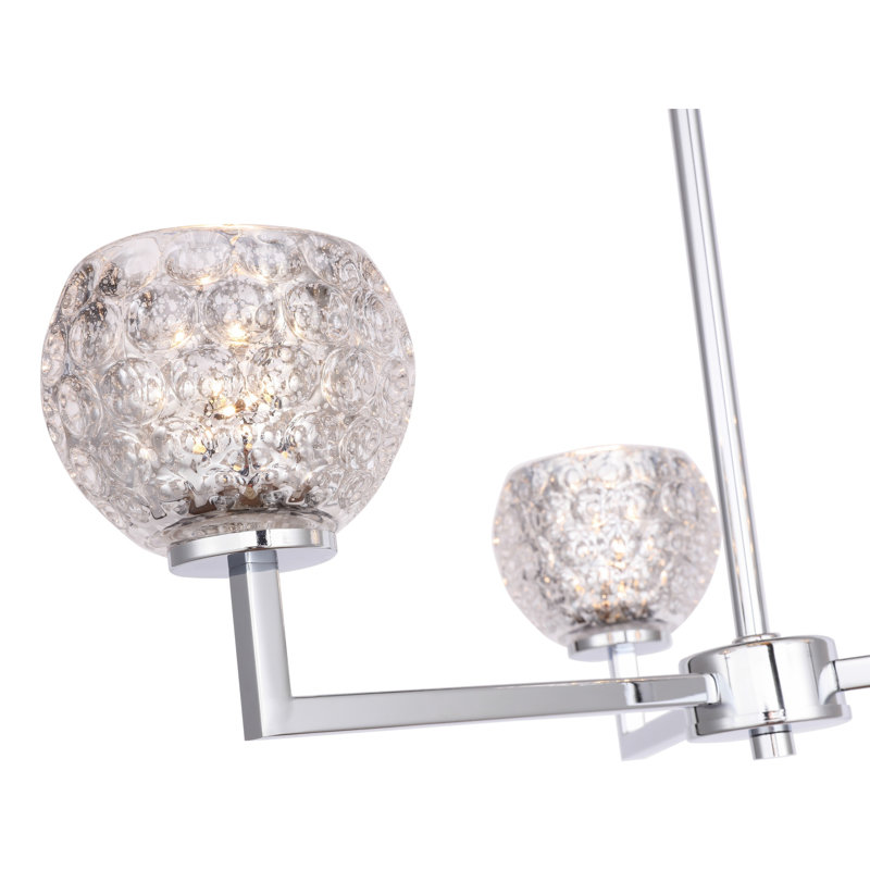 Lustre classique/traditionnel ombré 3 lumières Herr, Mercure, Halogène