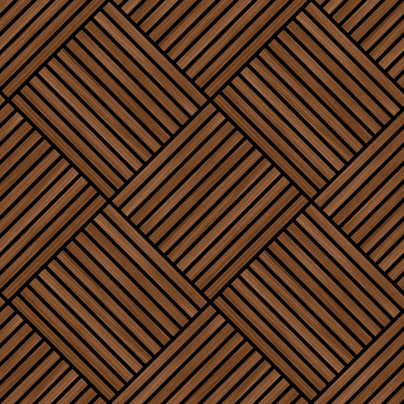 Diamond Slat Small, Walnut