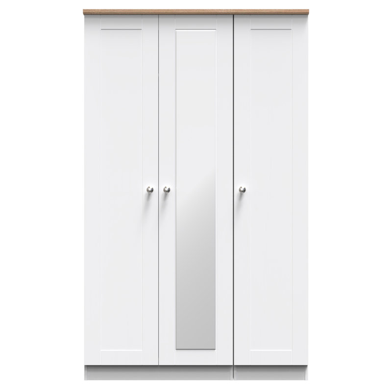 Ondrasek Manufactured Wood Wardrobe, White Ash
