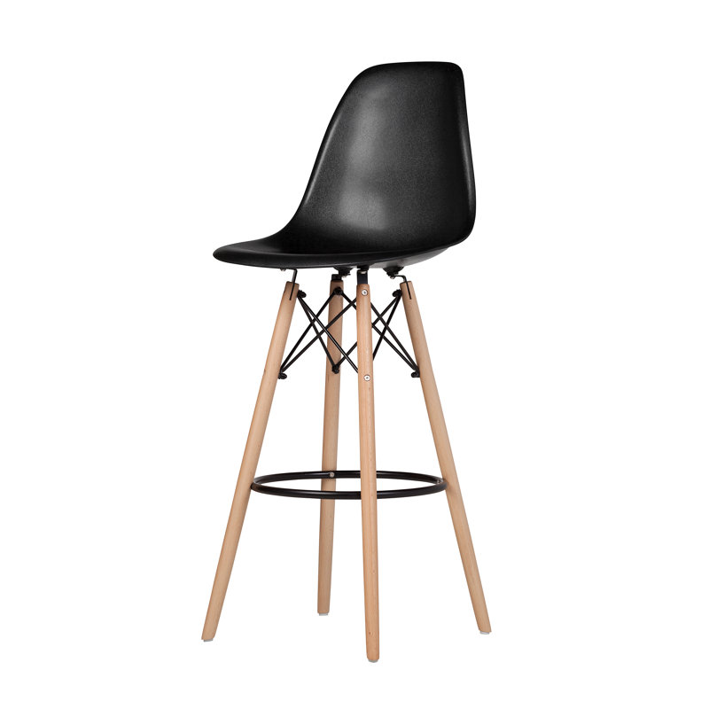 Arum Upholstered Counter Stool, Black