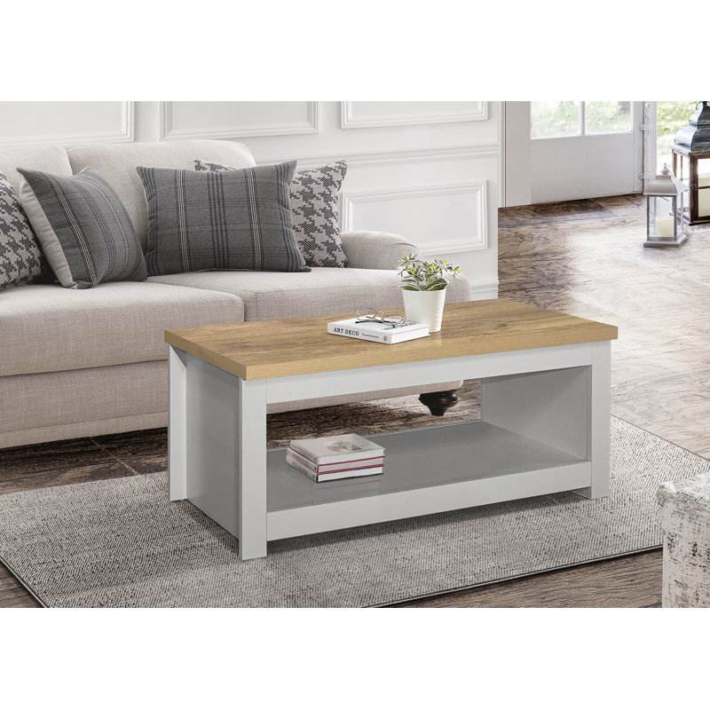 Highgate Sled Coffee Table with Storage, Grey