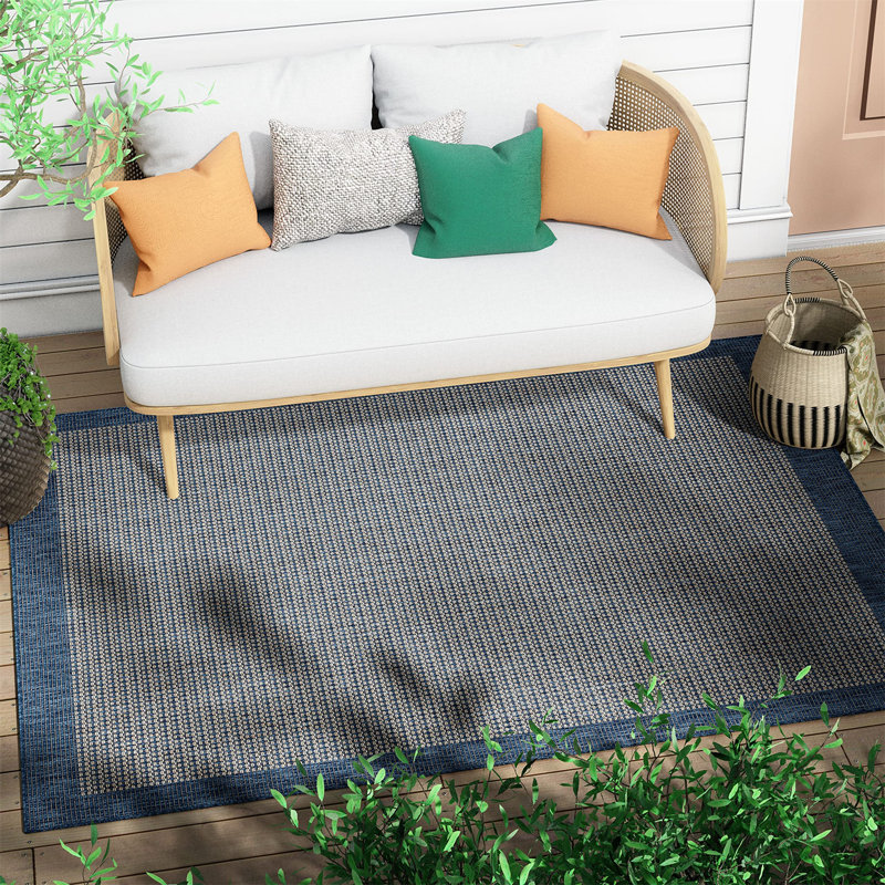 Pettitt Rectangle 160 cm x 220 cm Kilim Indoor / Outdoor Area Rug, Rectangle 160 x 220 cm