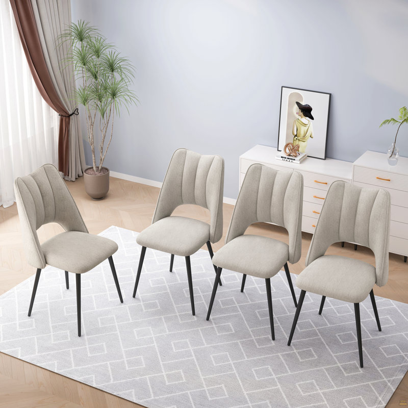 Ensemble de 4 chaises, Beige