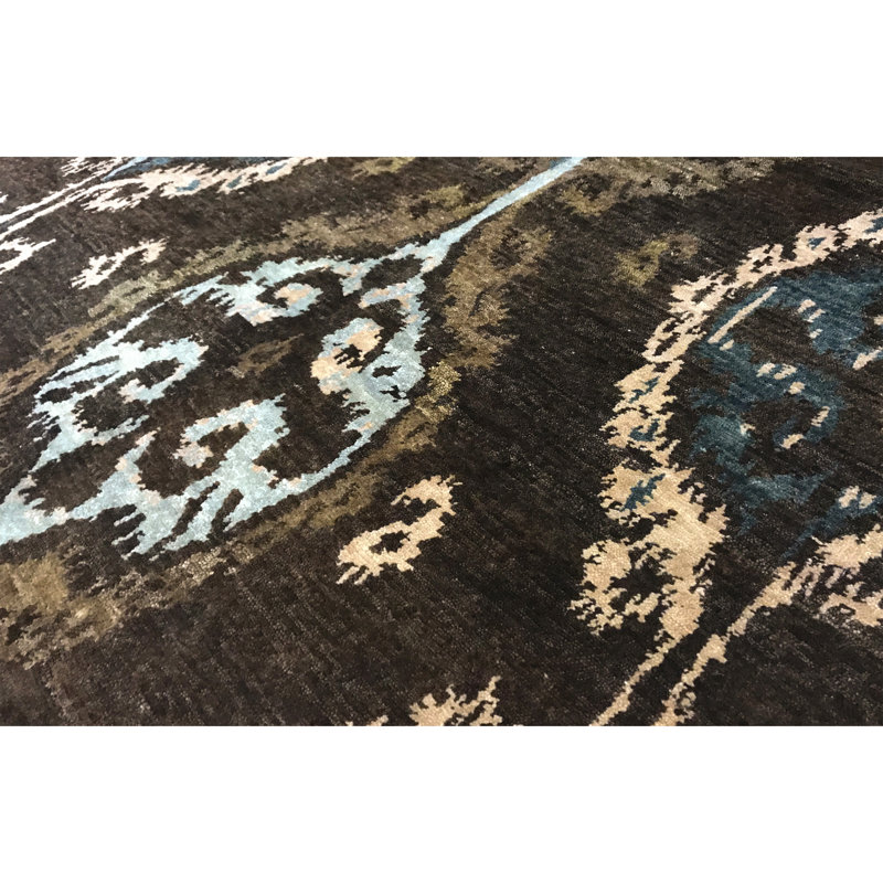 Himalayan Abstract Area Rug in Brown