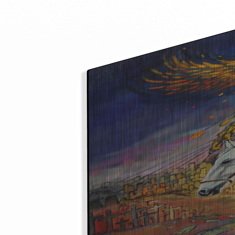 "Fallen Angel" par Jan Kasparec sur métal, H 36 po x l 24 po