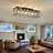 6 - Light 38.7" Crystal Rectangle Flush Mount-1929062665