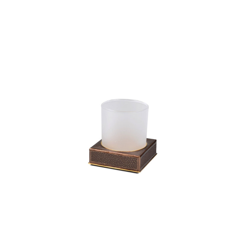 Verre chagrin bronze, PUTTY/GOLD