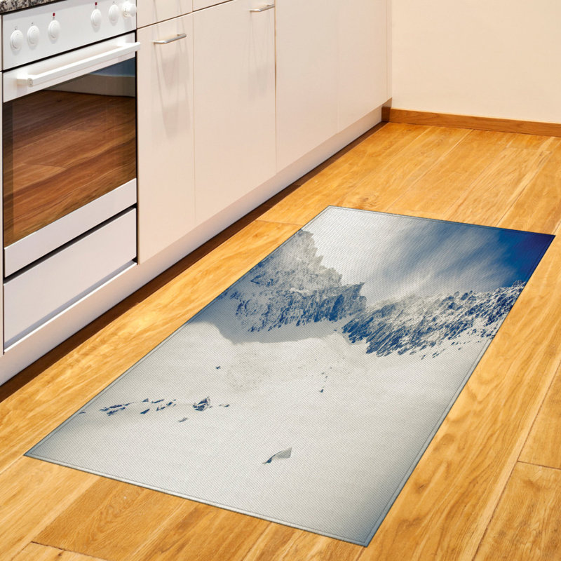 Winter High Density Long Fiber Poly Threads Decorative Area Rug Carpet, Rectangle 4' x 5'8"