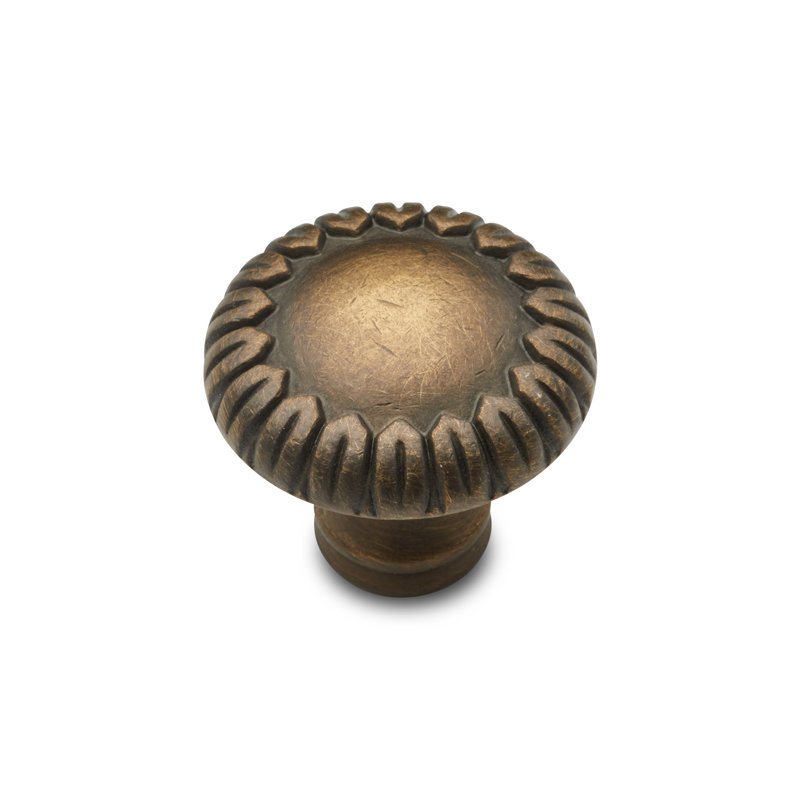 CK Series 1 1/2" Diameter Mushroom Knob, Antique English, Small